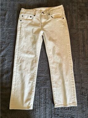 R13 Cream Boy Straight Jeans